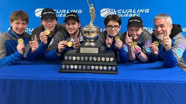 Le club de curling Noranda est champion du Québec chez les U21