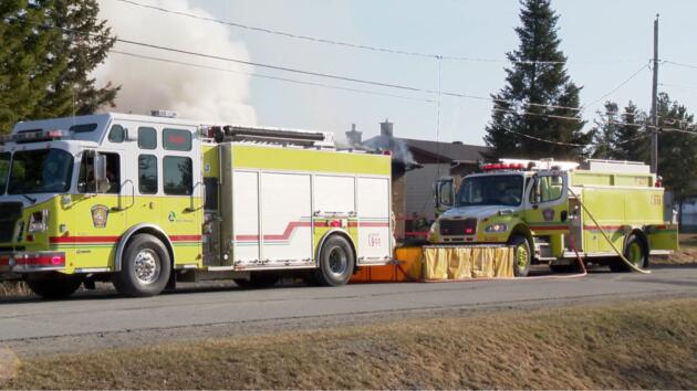 Important incendie à Rouyn-Noranda ce matin